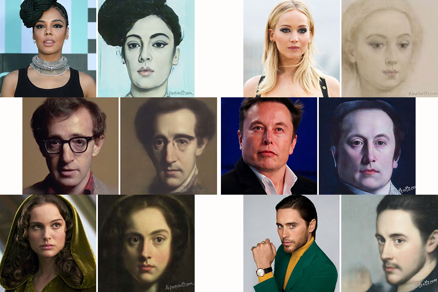 AI Technology Transformed 30 Celebrities Into Classical Paintings