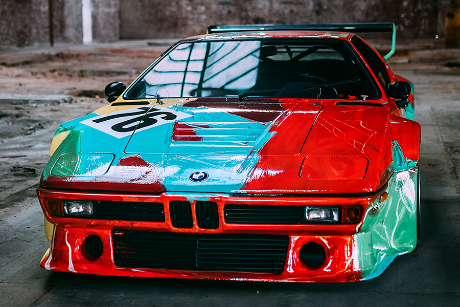 Andy Warhol’s One-Of-A-Kind BMW M1 front view