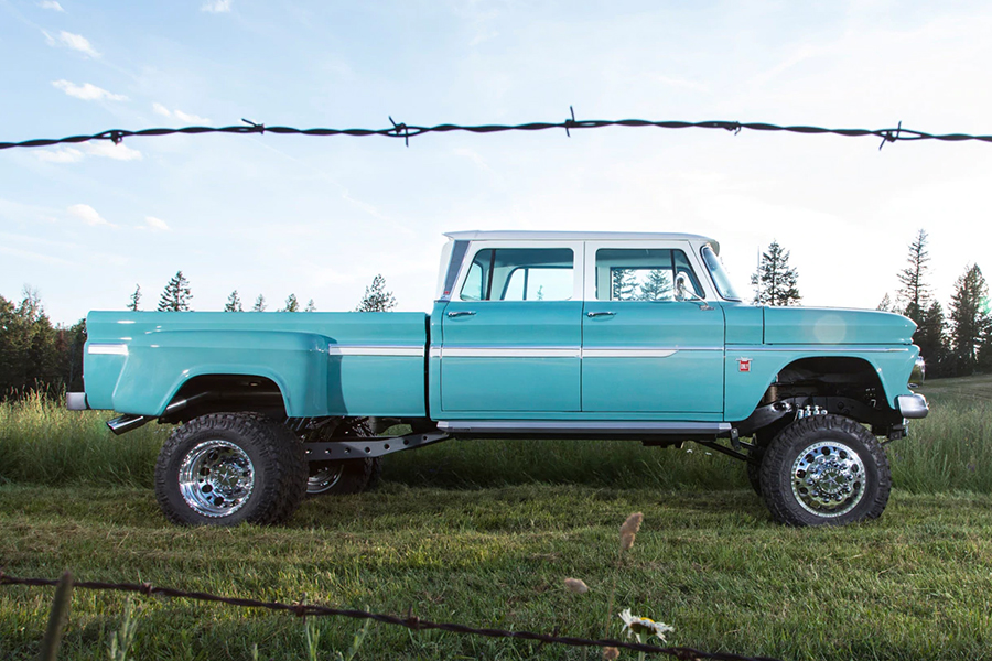 chevvy ponderosa truck side view