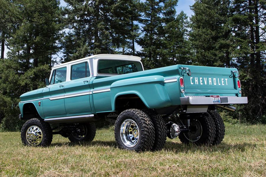 chevvy ponderosa truck back