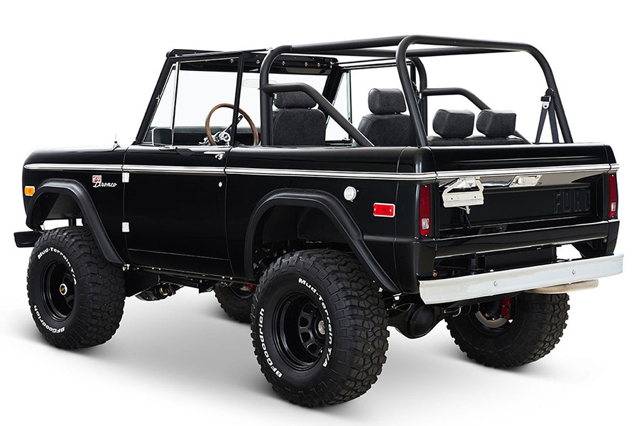 black classic ford bronco