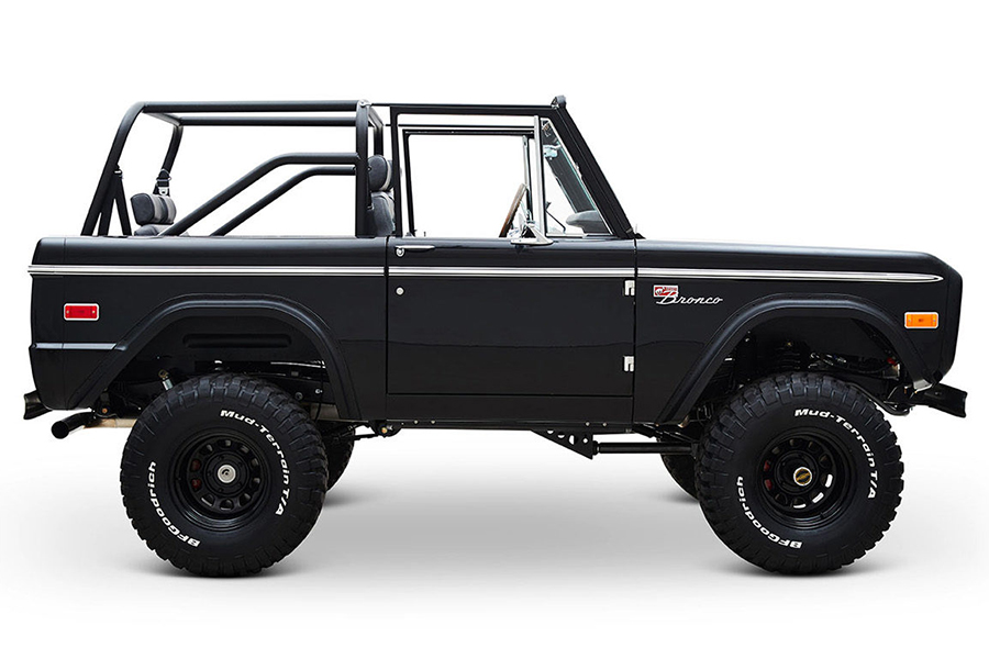 black classic ford bronco