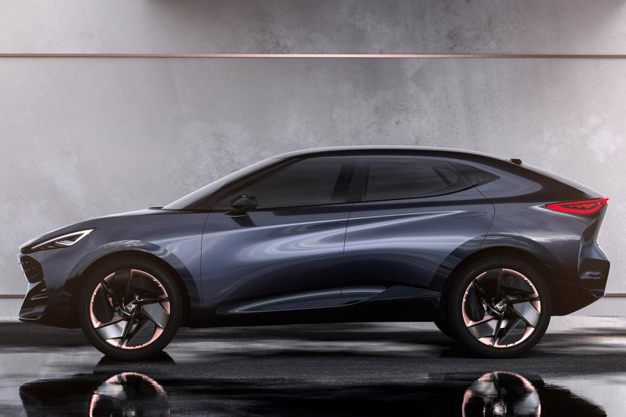 volkswagen electric suv concept side view