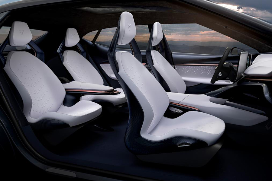 volkswagen electric suv concept car seat