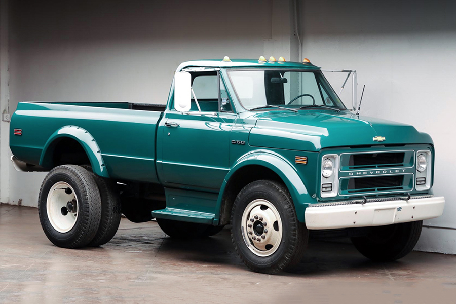 chevrolet c50 pickup truck side view