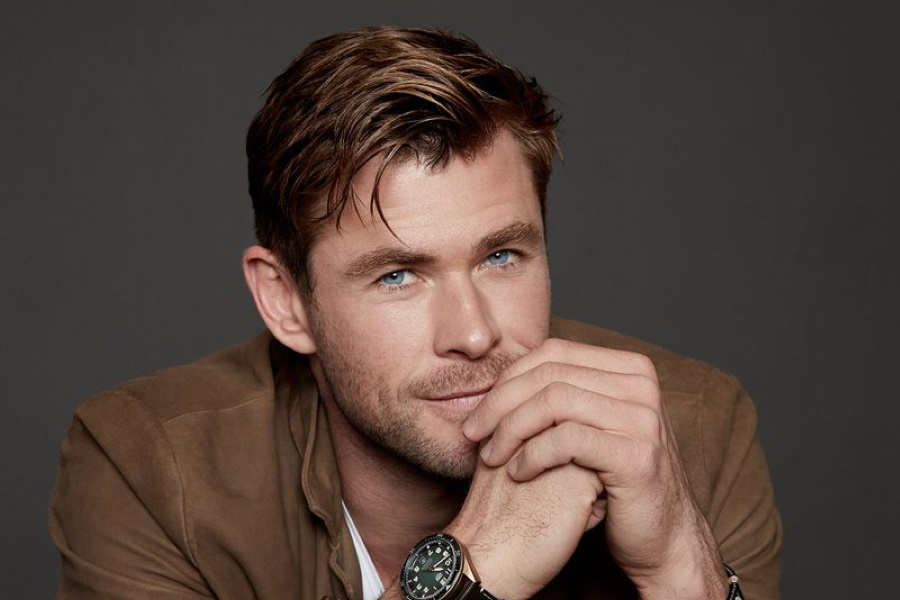 Close up of Chris Hemsworth