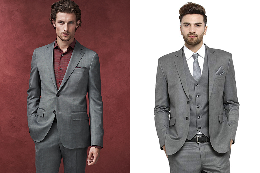 what color shirt goes with a grey suit