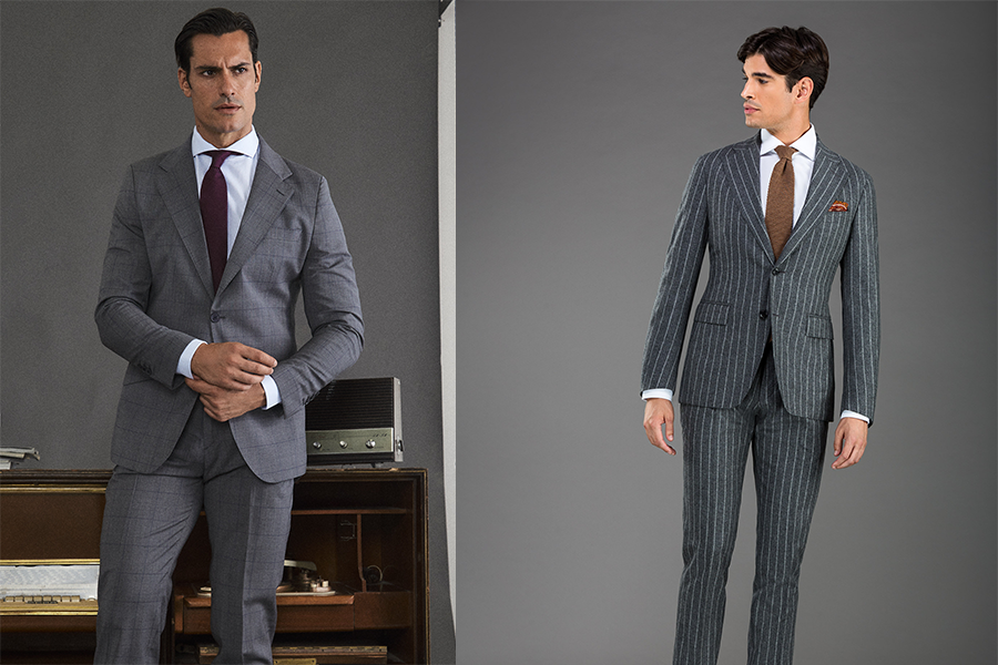 colour combination for grey suit