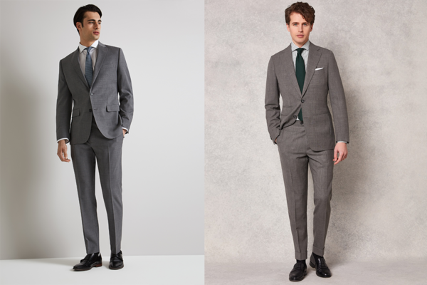 what colour shirt goes with a grey suit