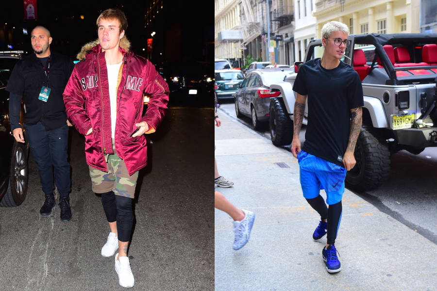 Justin Bieber wears hotel slippers everywhere he goes