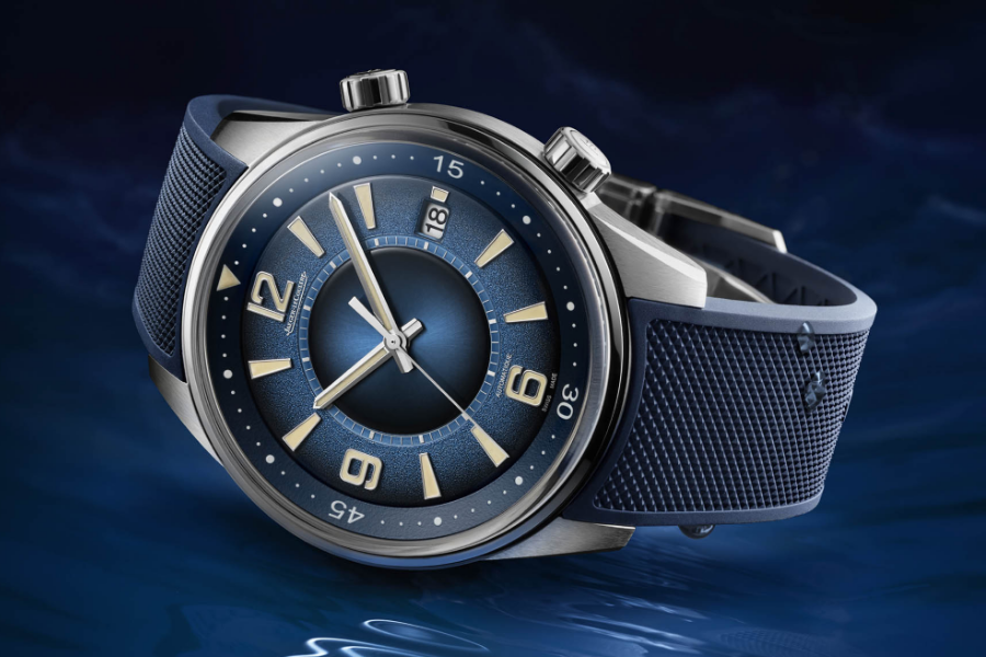 Jaeger-LeCoultre Polaris Date Limited Edition watch on its side