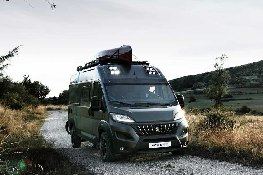 Peugeot camper van side view