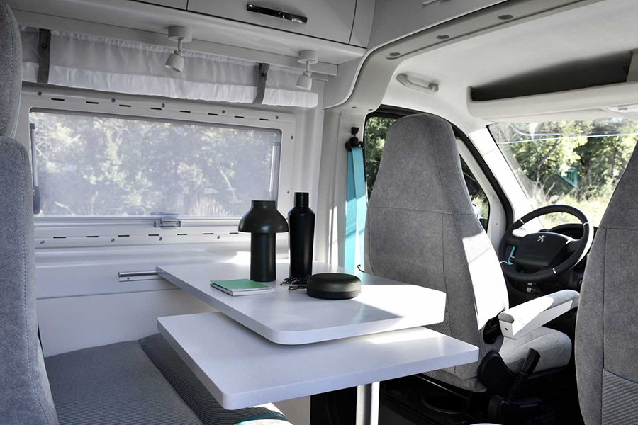 Peugeot camper van inside view