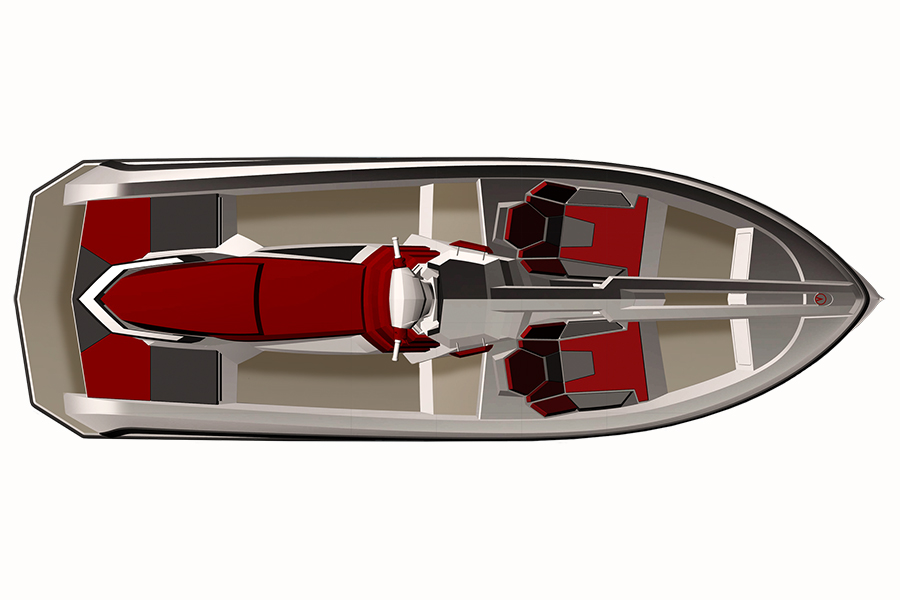 Vanqraft 16 jetski yatch top view