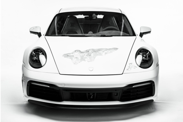 daniel arsham eroded porsche carrera rs figure