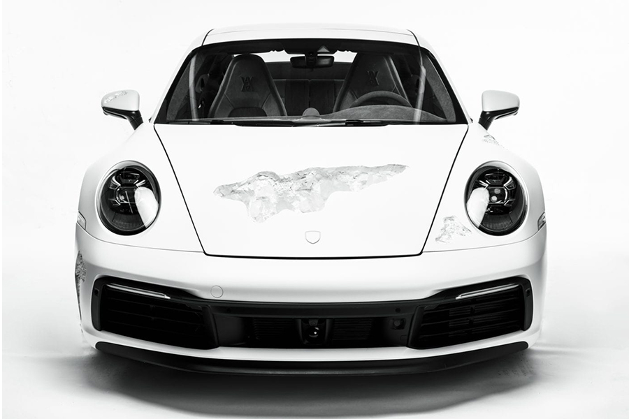 Daniel Arsham porsche 911 front