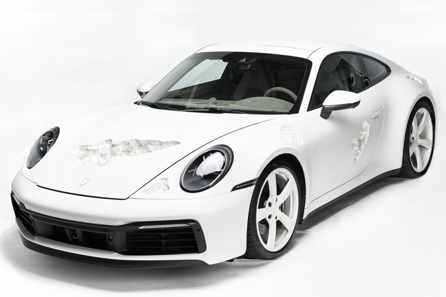 Daniel Arsham unveils his eroded porsche 911