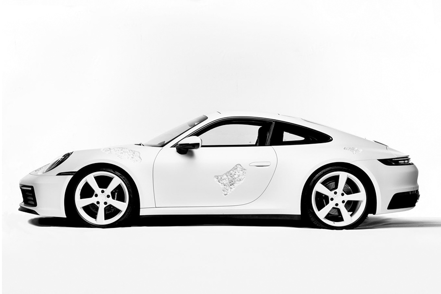 Daniel Arsham porsche 911 side view