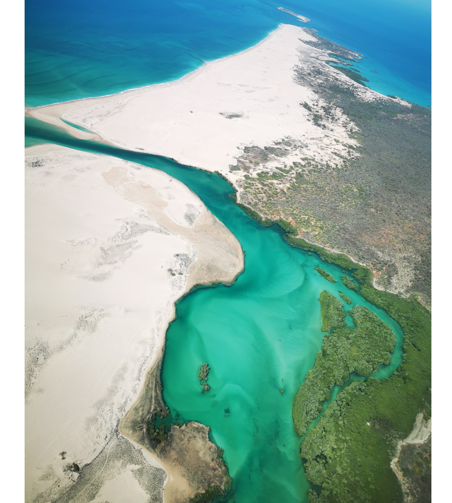 bird's eye view of Broome Western Australia