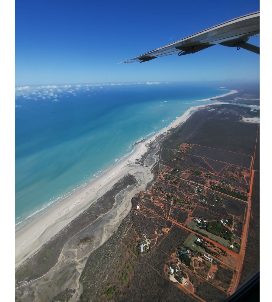 bird's eye view of Broome Western Australia