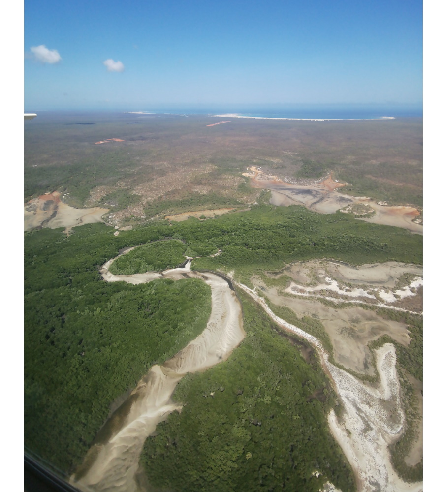 bird's eye view of Broome Western Australia