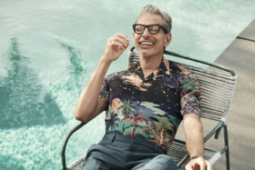 Jeff Goldblum on a recliner