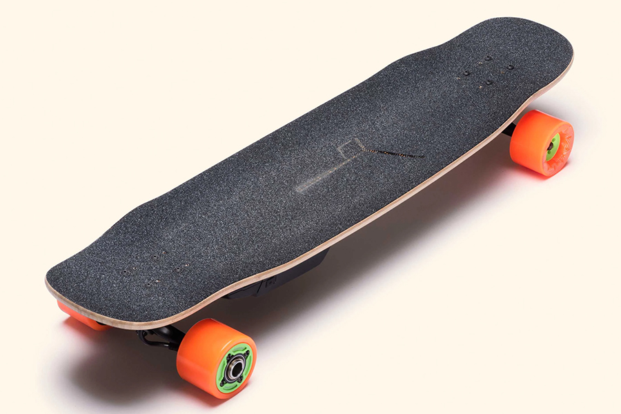 Unlimited x Loaded electric skateboard top view