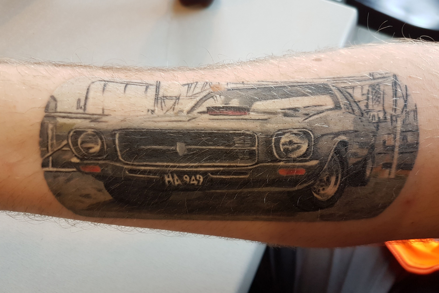 tatuagem de carro