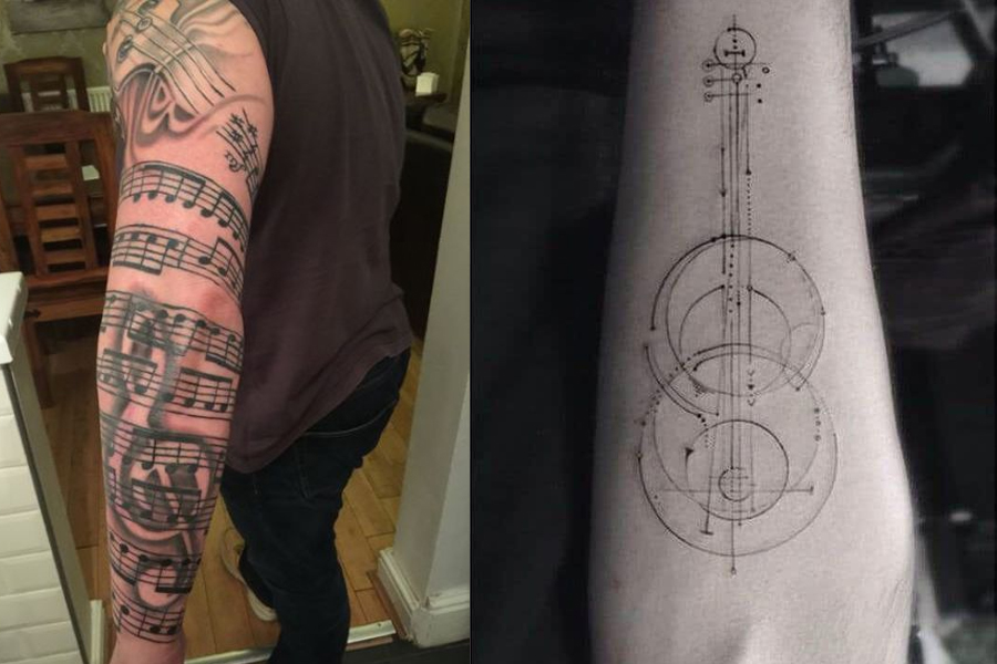 Tattoos motive männer musik