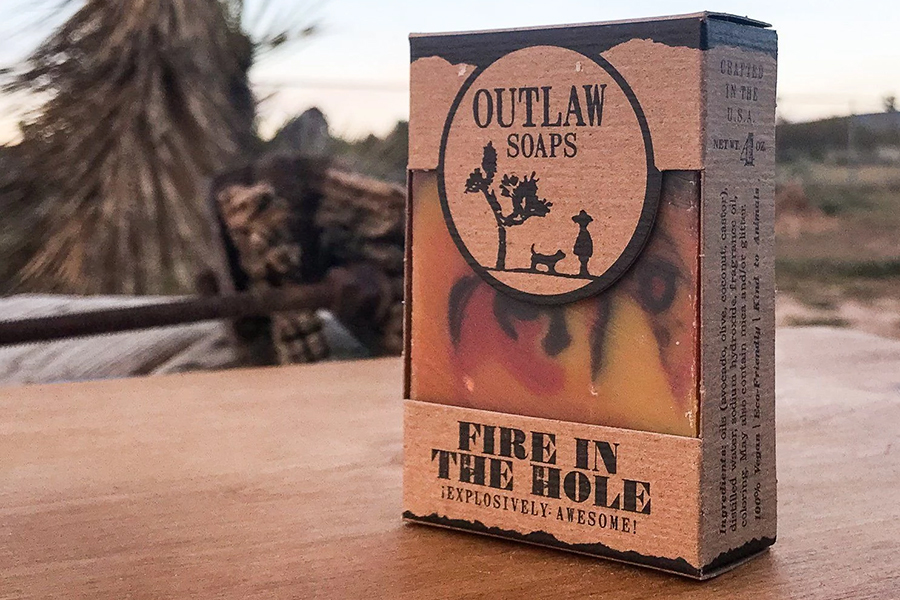 Outlaw Soaps Clean Up and Smell like Whisky & Gunpowder Man of Many