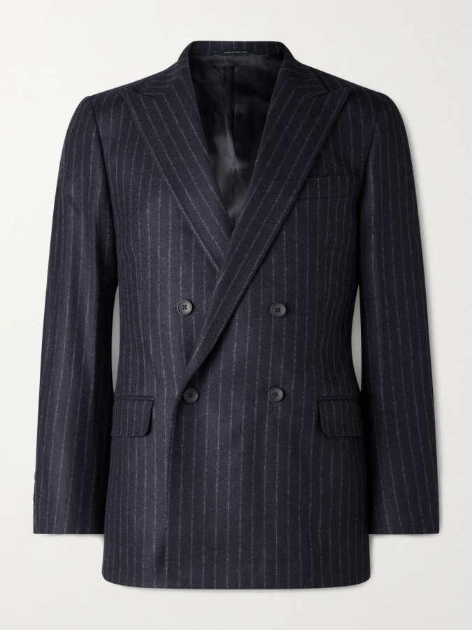 Aime leon suit jacket in pinstripe