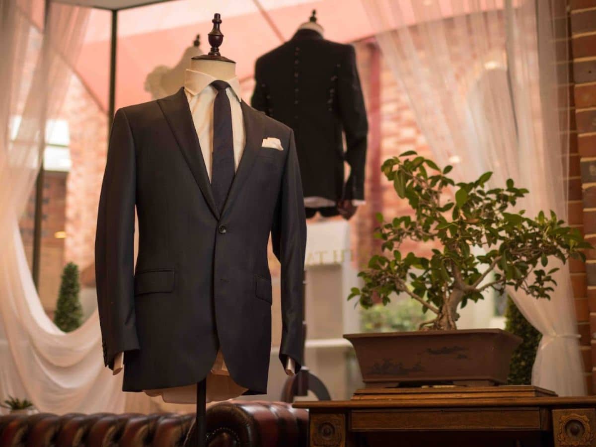 suit display from Perth Tailoring Co.