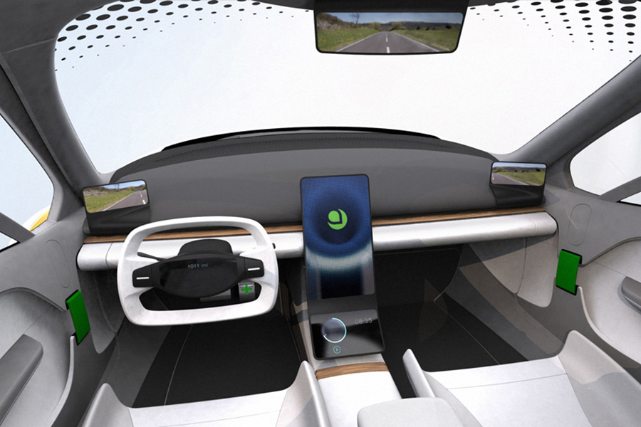 Aptera Motors’ Solar-Powered EV dashboard