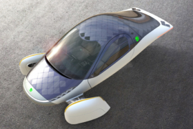 Aptera Motors’ Solar-Powered EV side view