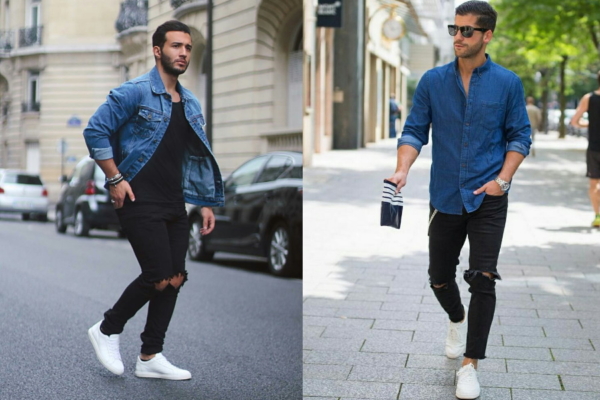 How to Wear White Shoes with Black Jeans | Man of Many