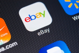 eBay app icon on a screen