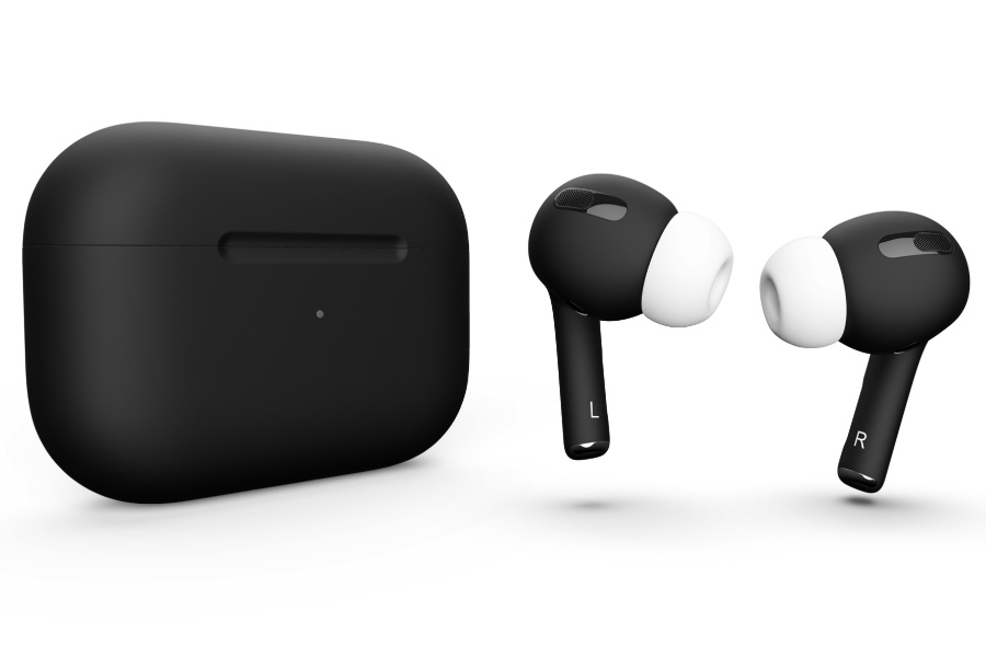 black ipod earbuds