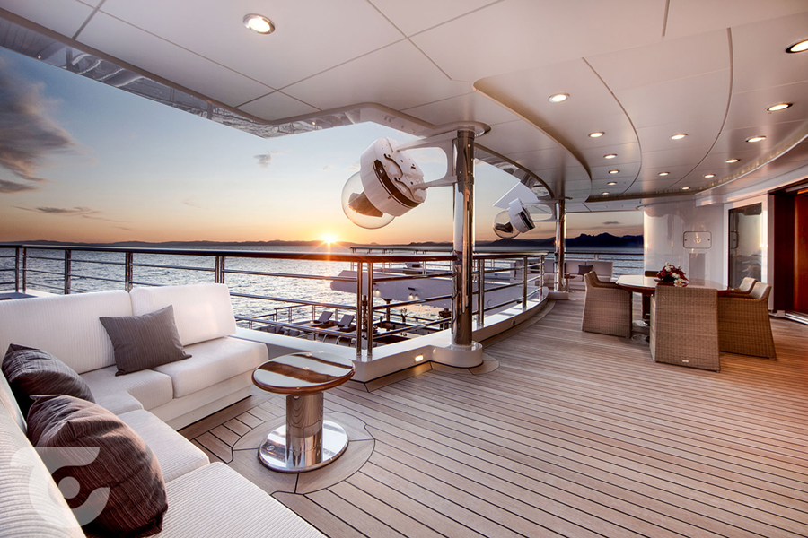 inside the octopus yacht