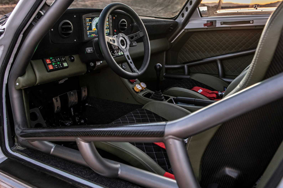 Russell Built Porsche 911 dashboard and steering wheel