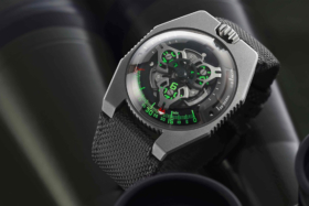 Urwerk UR-100 GunMetal from above