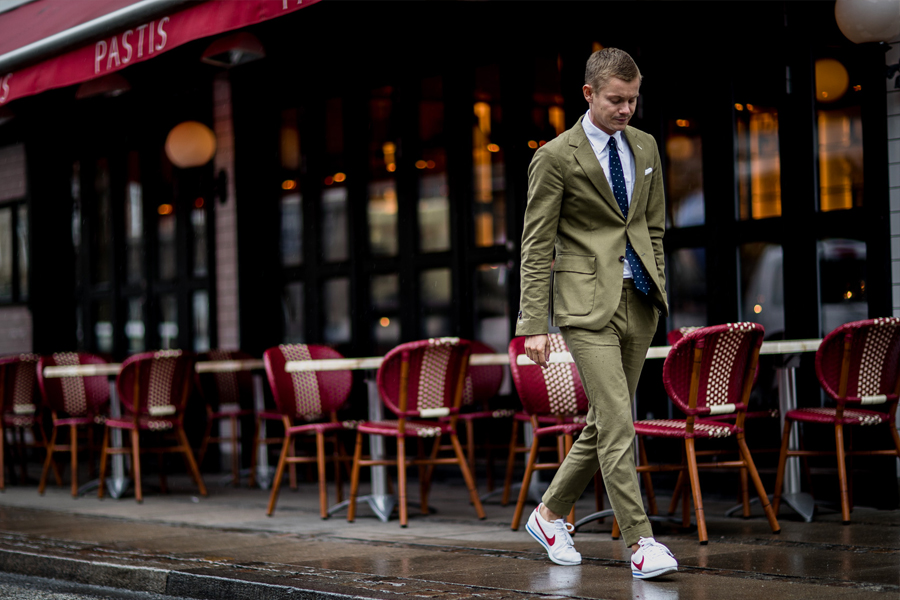 best sneakers with a suit