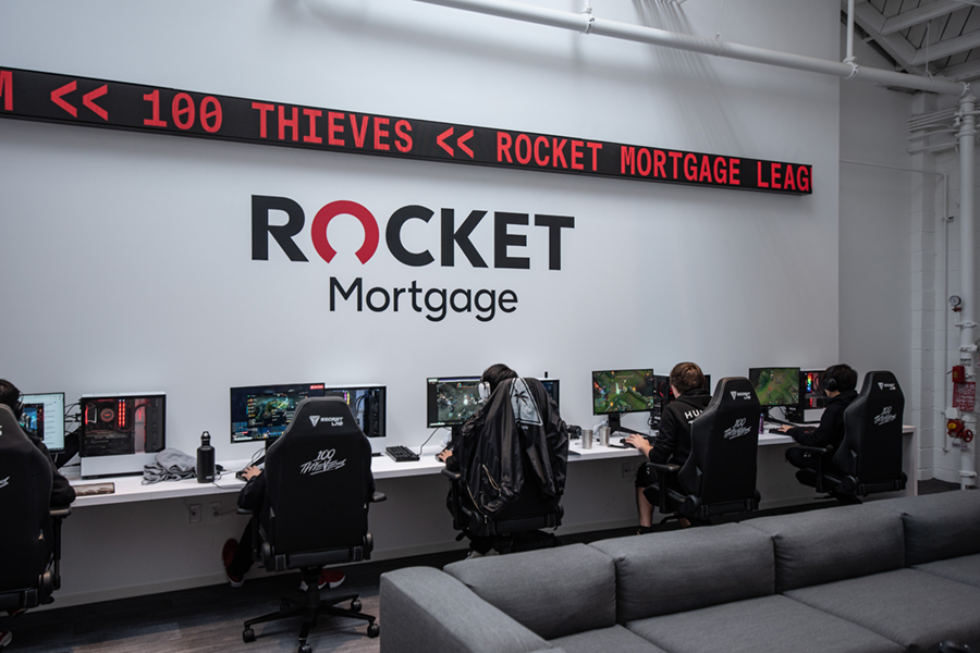 100 Thieves store tech room