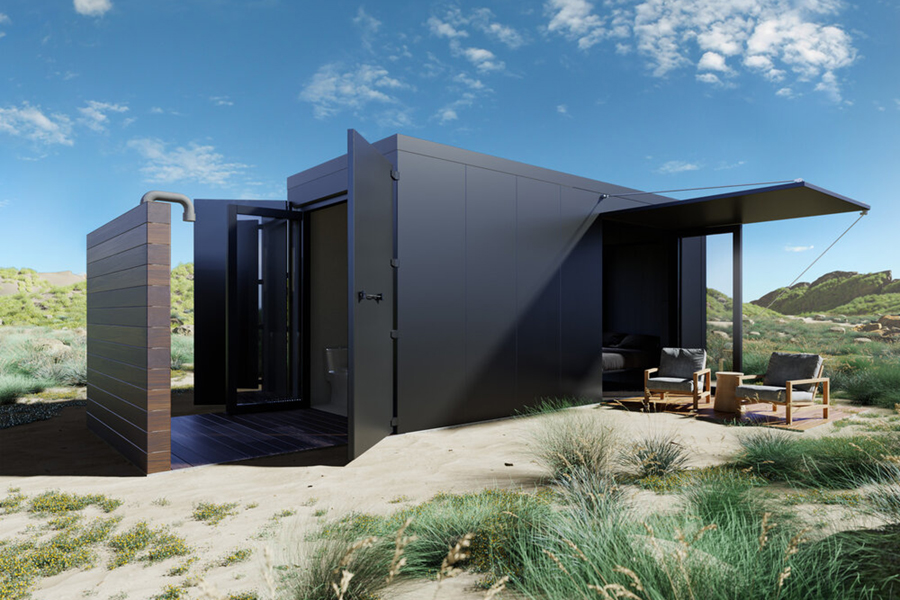 Buhaus Container Homes black design