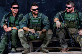 Soldiers wearing Oakley glasses