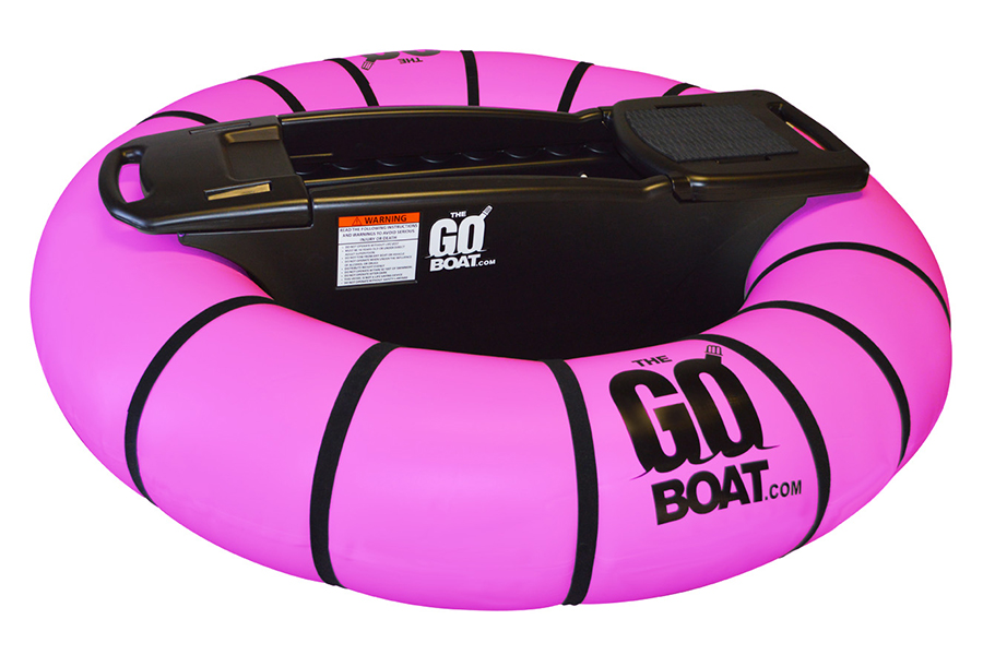 pink goboat motorized bumper boat