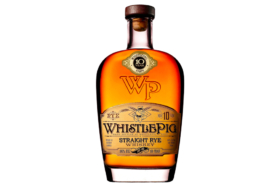 Bottle of Whsitlepig Straight Rye Whiskey