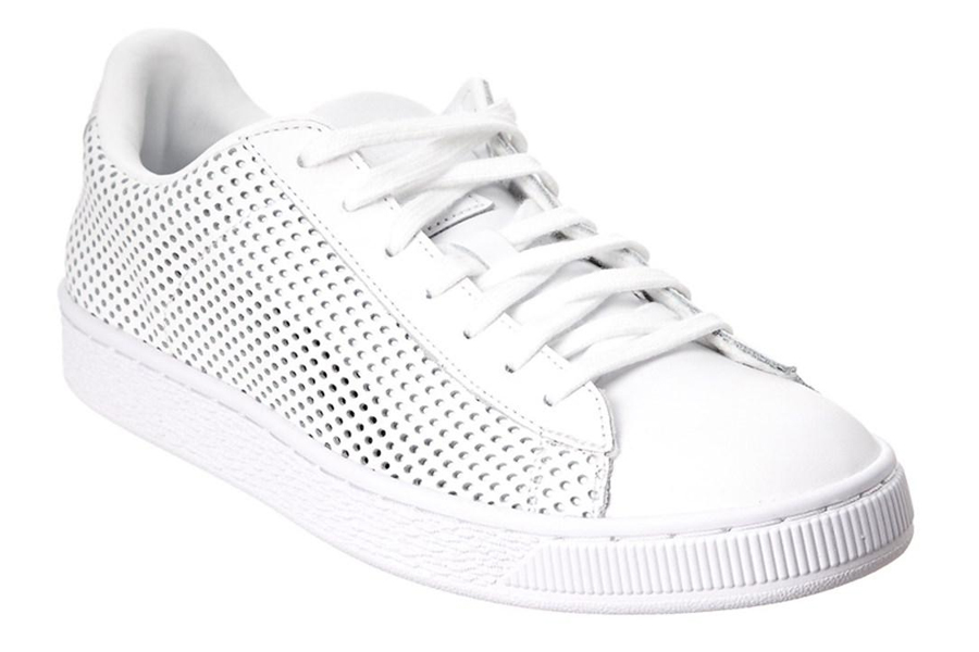 white casual sneakers