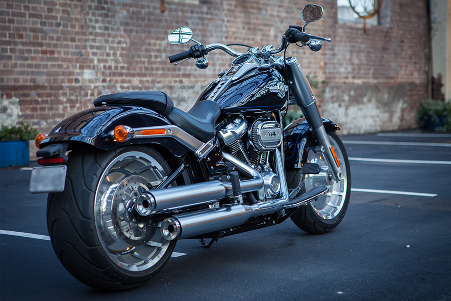 harley davidson with fat back tire