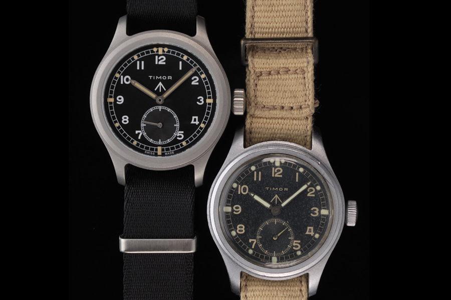 Timor military watch varies in strap color