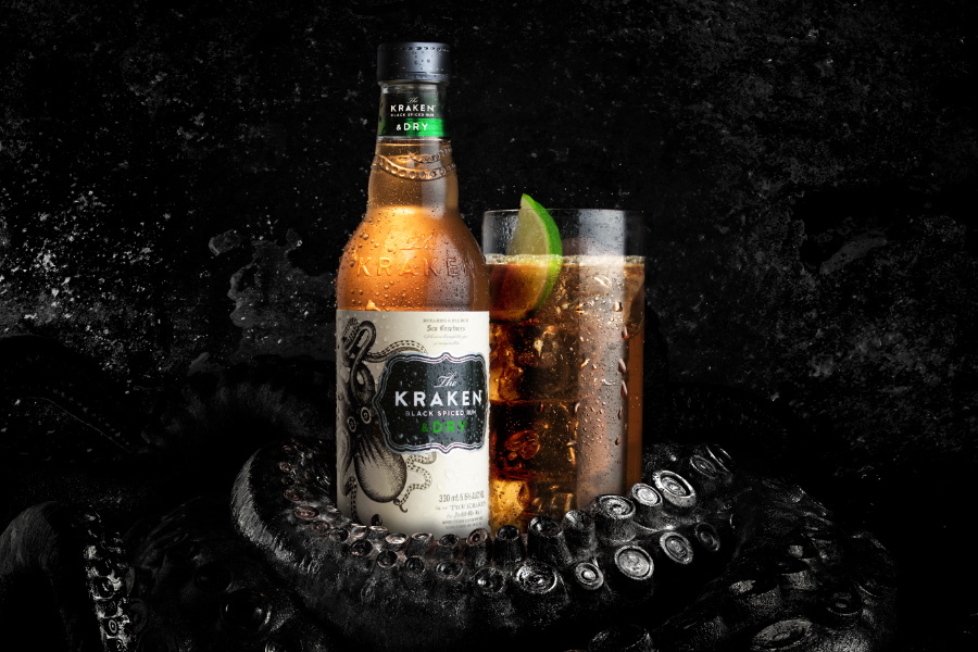 The Kraken Black Spiced Rum Goes Premium Premixed Man Of Many